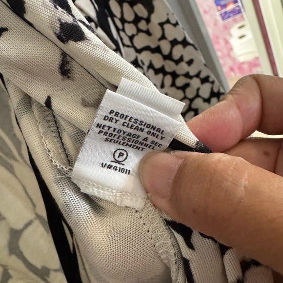 Diane Von Furstenberg Black and Cream Jumpsuit - Picture 9 of 9